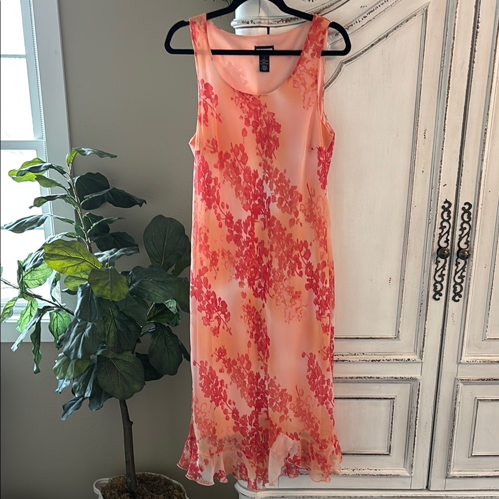 Believe….Women’s Floral Sleeveless Midi Dress, Women’s Size 12